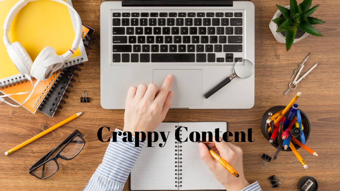 Writing Crappy Content on website