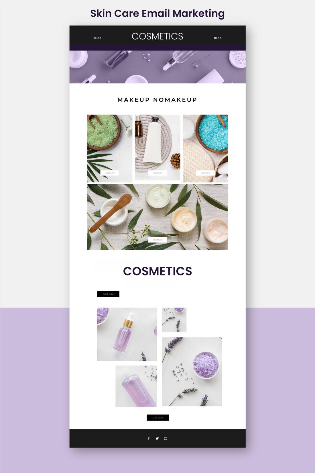 promote skincare brand through email marketing